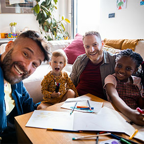 smiling family