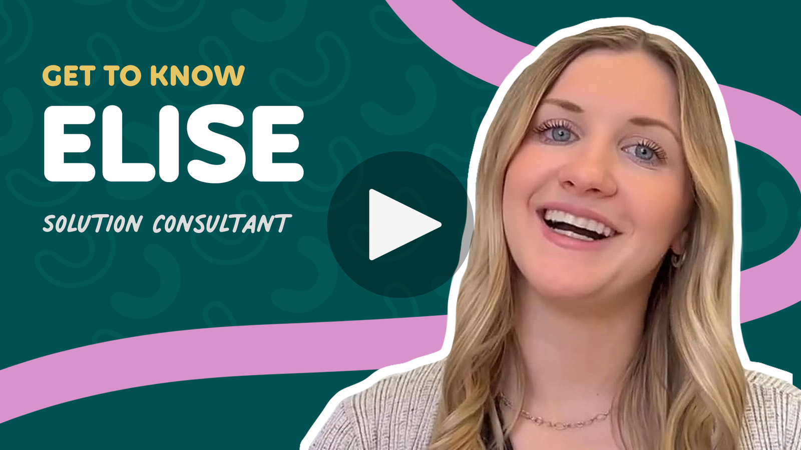 Solution Consultant Elise introduces herself and her role.