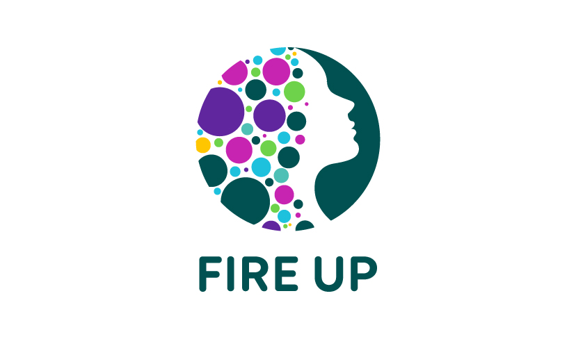 The logo for UKG Fire Up