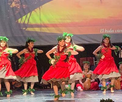 Image of Veronica dancing in a performance