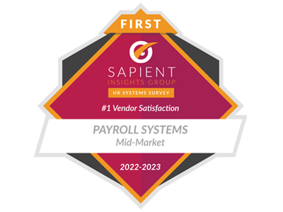 Sapient Insights Payroll Vendor Satisfaction Mid-Market 2023